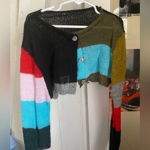 tiny multicolored shrug/ cardigan